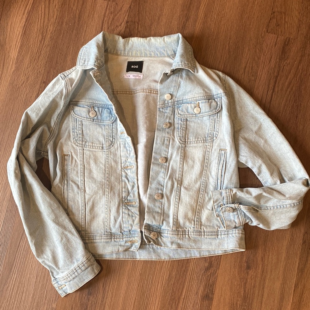 Light wash denim jacket